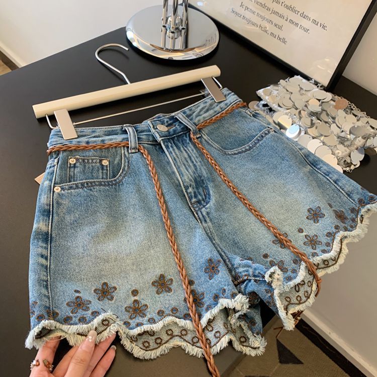 Celana Pendek Denim Vintage Wa - Shorts Denim Frayed ulasan dan harga