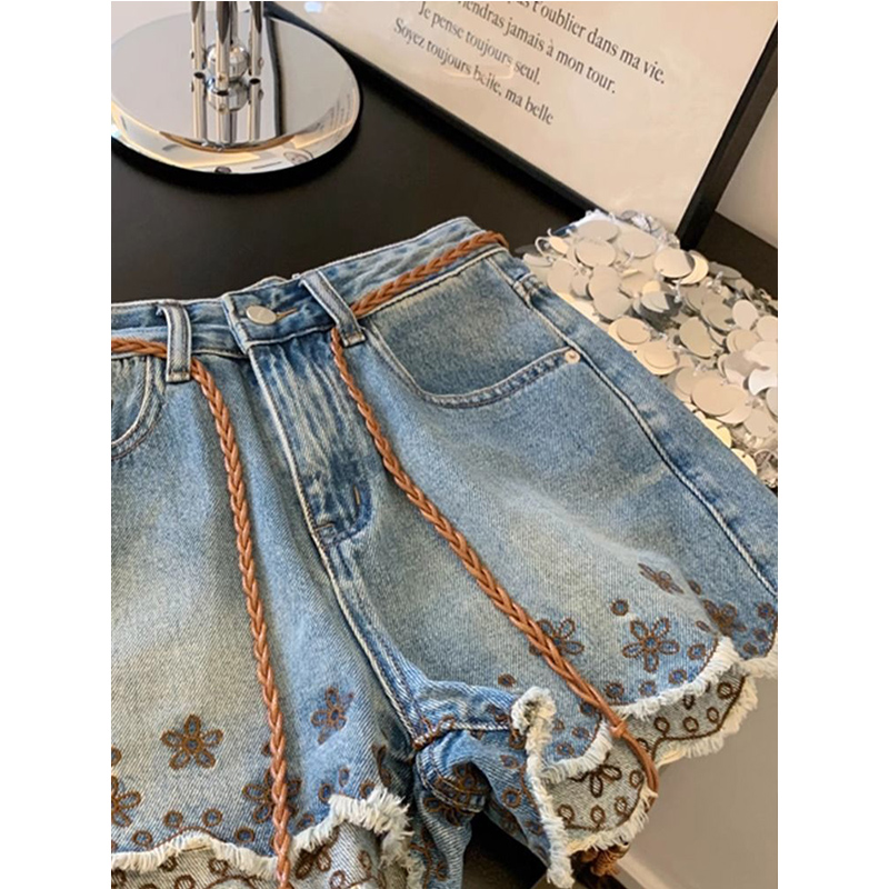 Celana Pendek Denim Vintage Wa - Shorts Denim Frayed ulasan dan harga